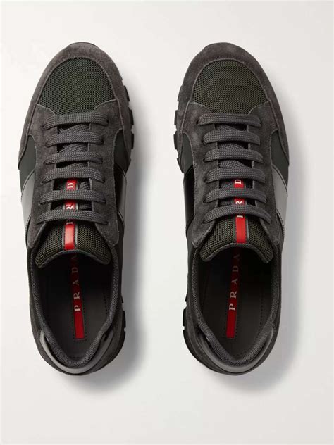 prada match race sneakers black|high top prada sneakers.